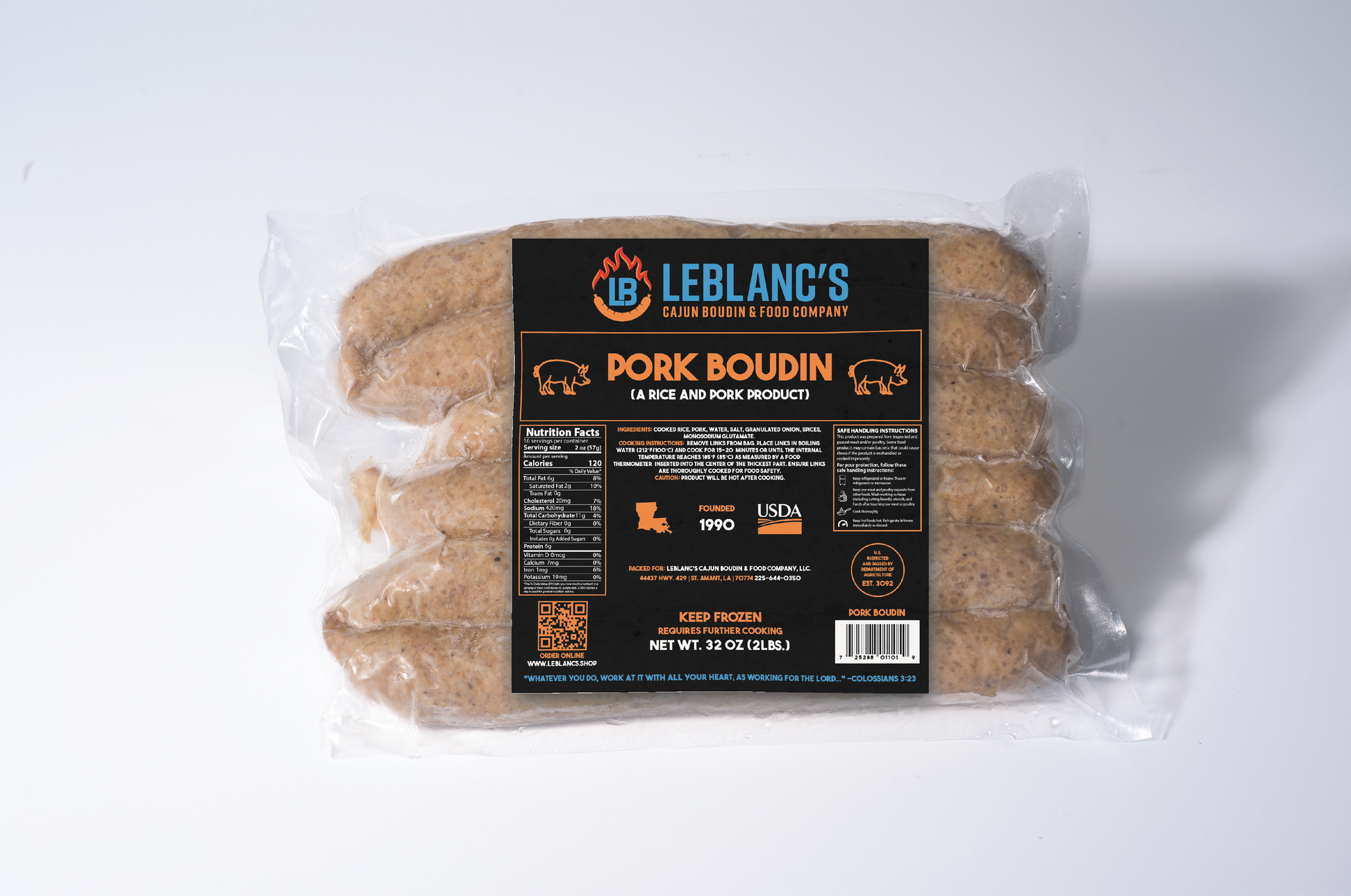 Pork Boudin    2lbs