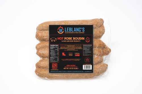 Hot Pork Boudin 2lbs